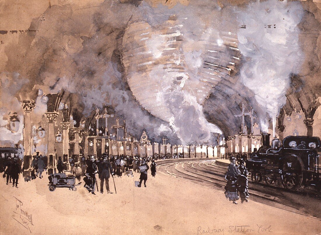 York Railway Station,1895