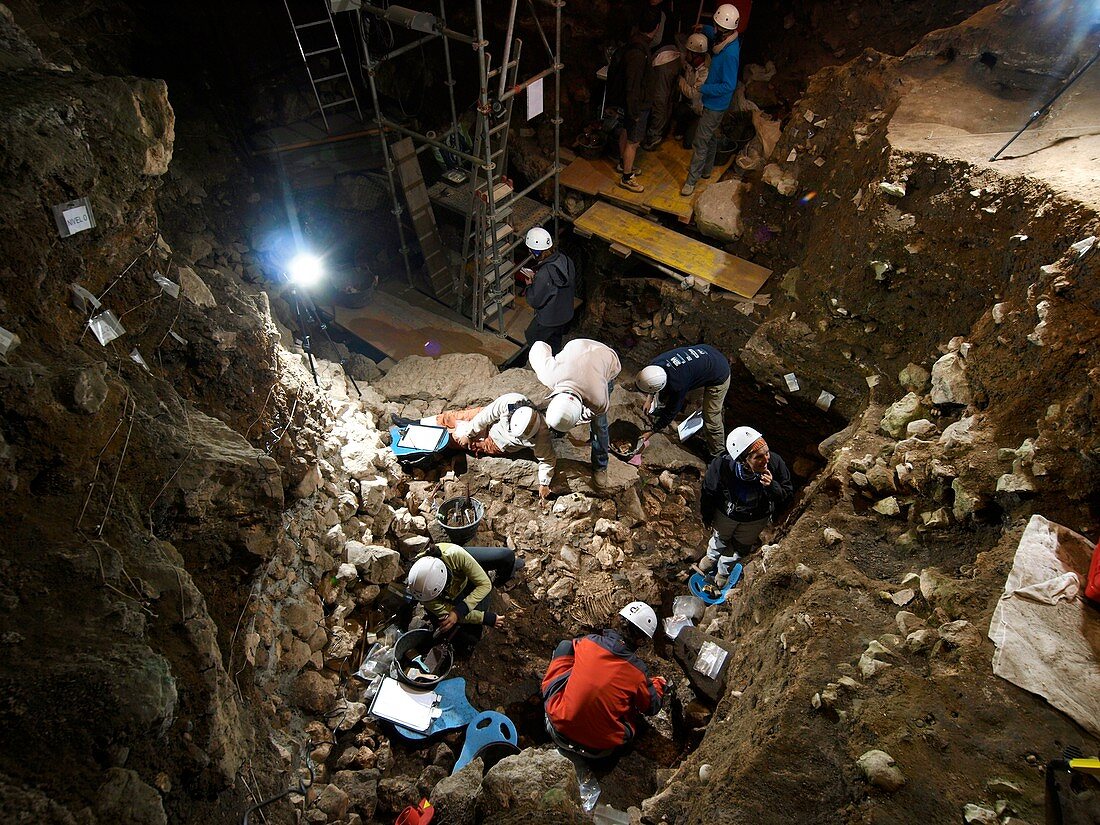 Atapuerca fossil excavation,Cueva Mayor