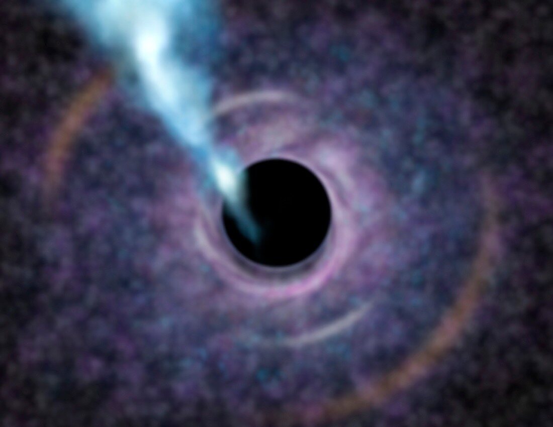M87 galactic black hole,illustration