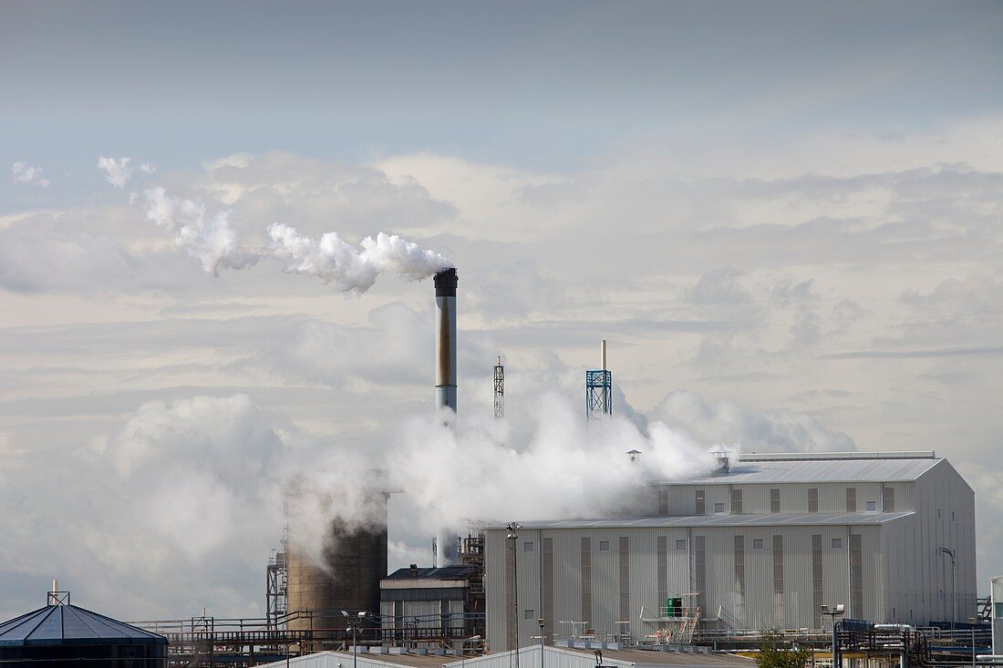 Emissions from a factory