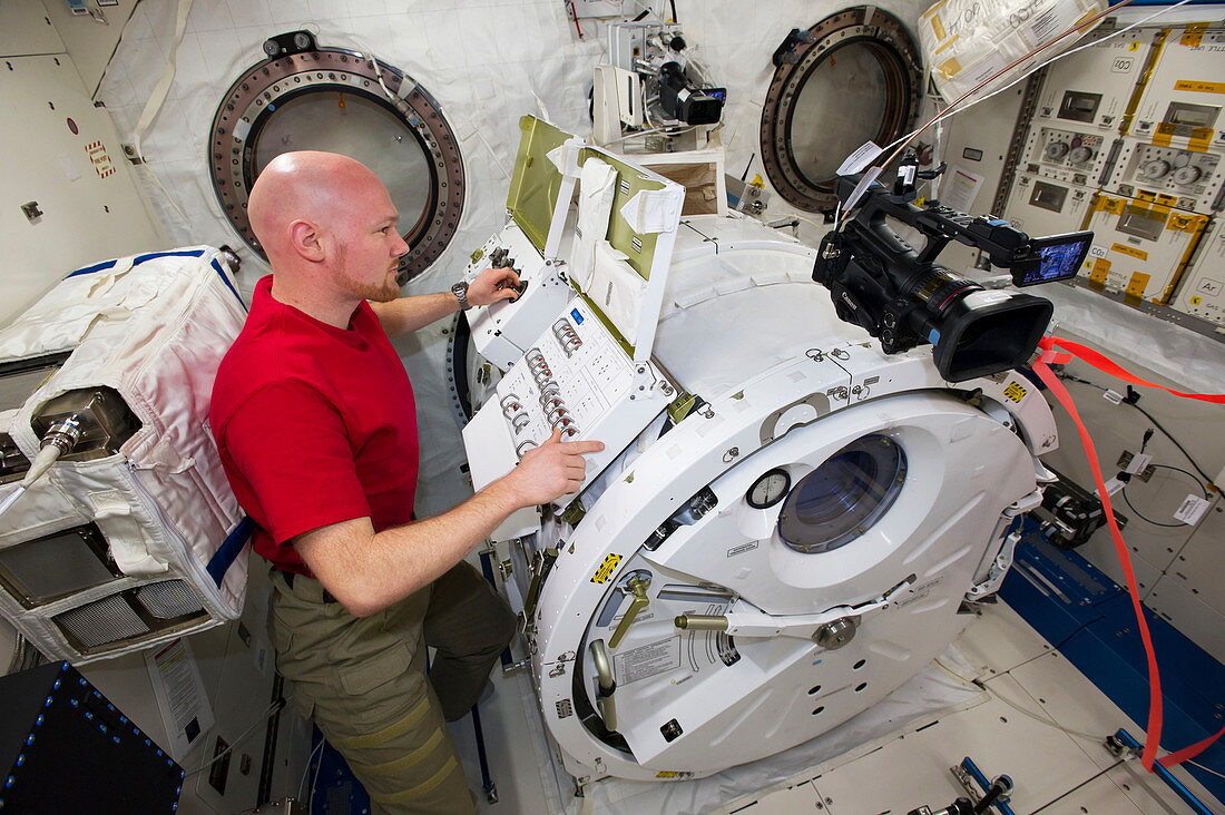 Alexander Gerst,ESA astronaut,on ISS