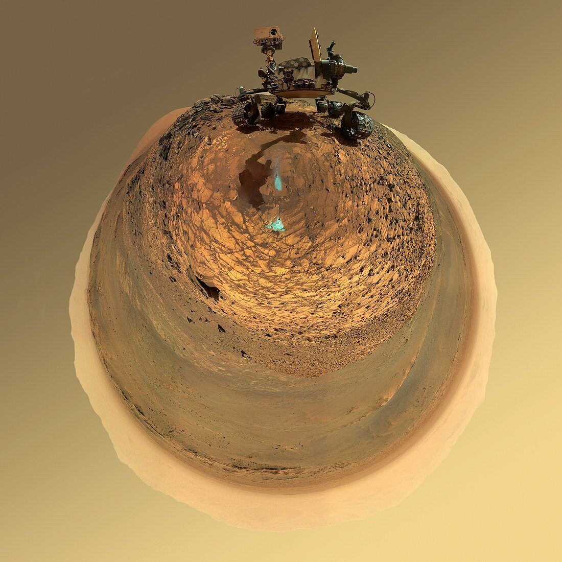 Mars Curiosity rover self-portrait