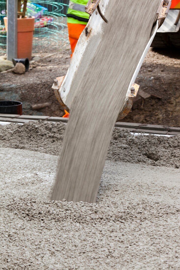 Pouring concrete