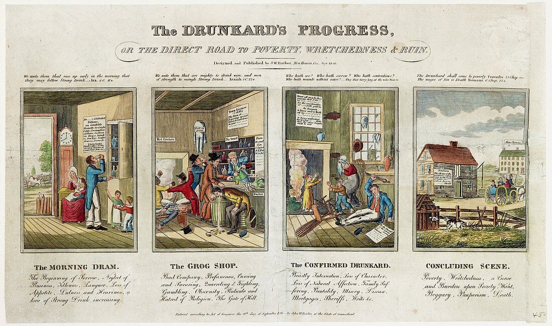 The Drunkard's Progress,1820s