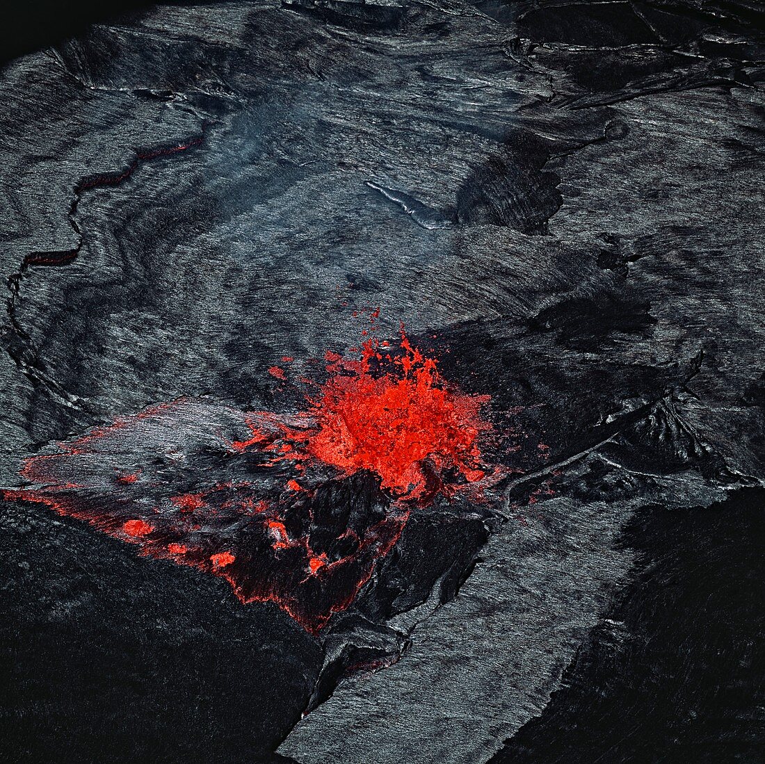 Lava fountain,Erta Ale volcano,Ethiopia