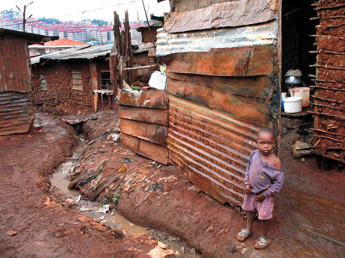 Urban slum,Kibera,Kenya