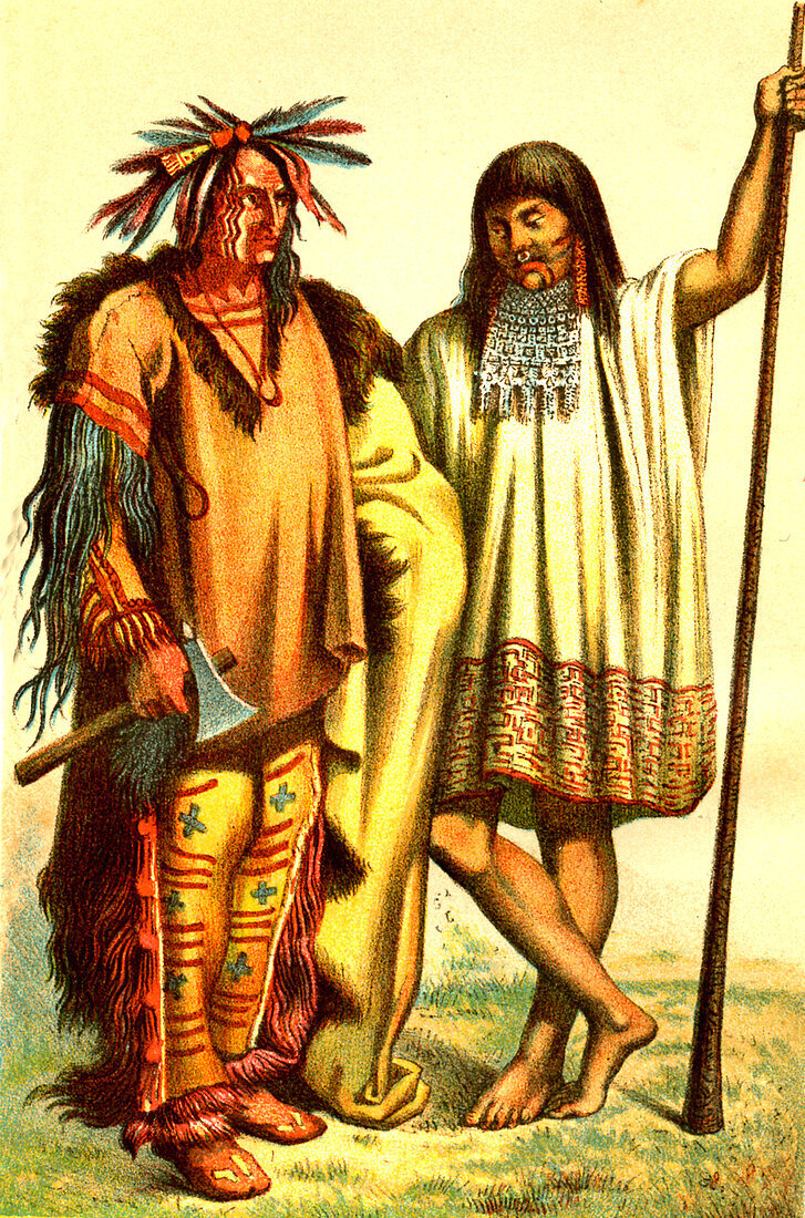 Native Americans,illustration