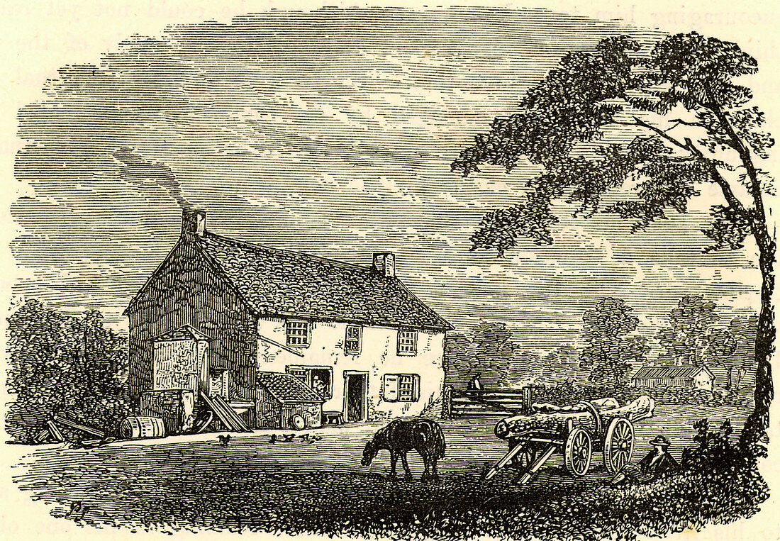 The first house of George Stephenson