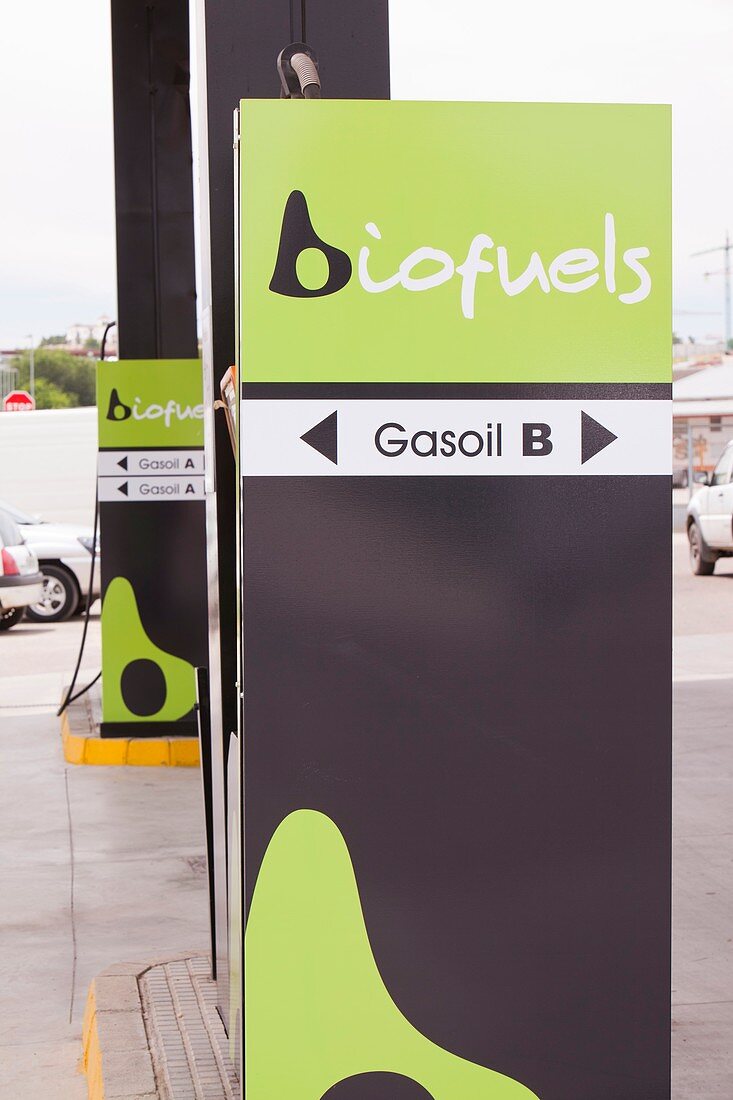 A bio fuel petrol station in Ecija,Spain