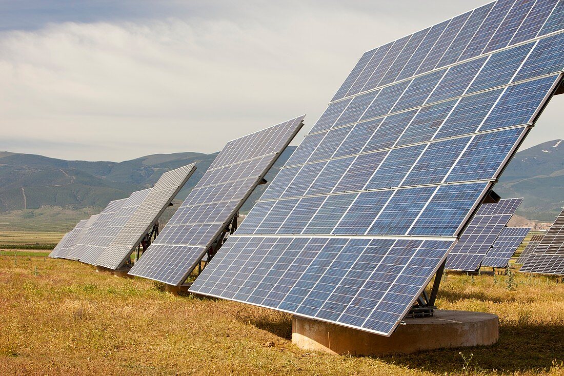 A photo voltaic solar power station