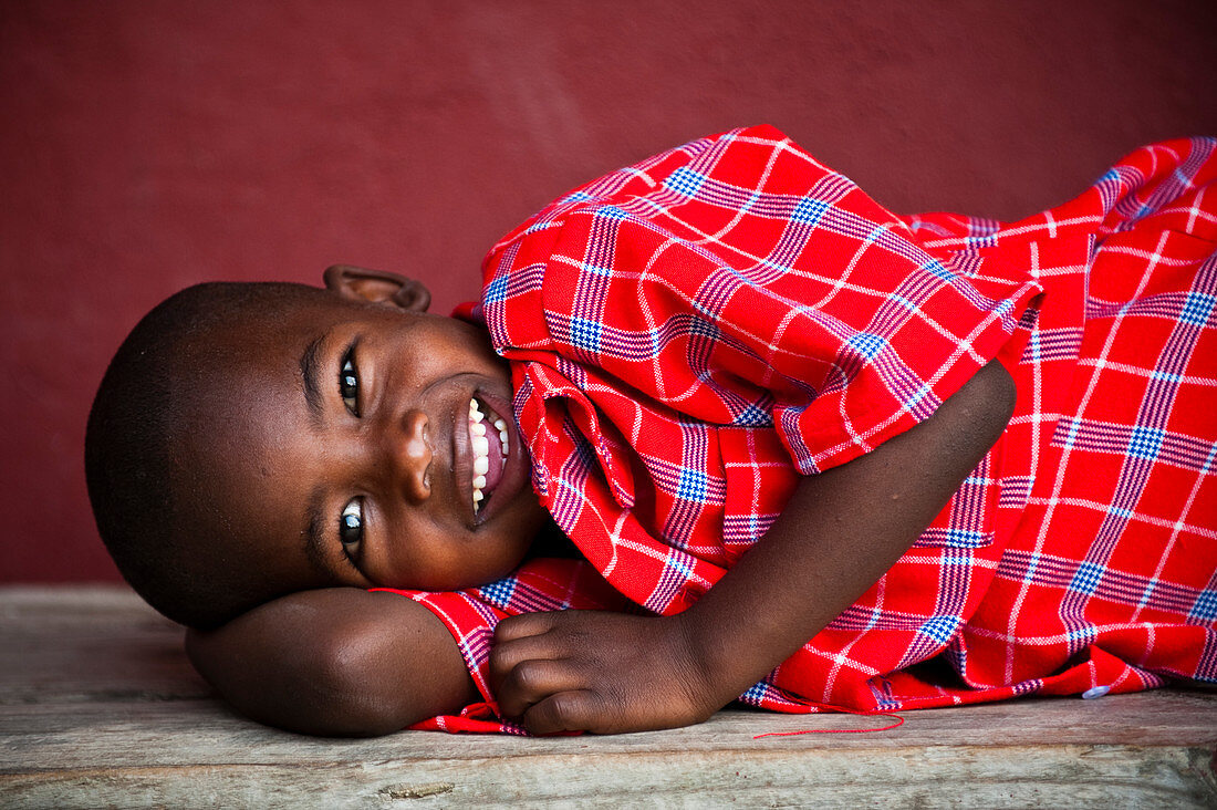 Tanzanian boy smiling