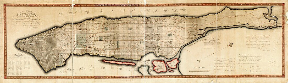 Commissioners' Plan of Manhattan,1811