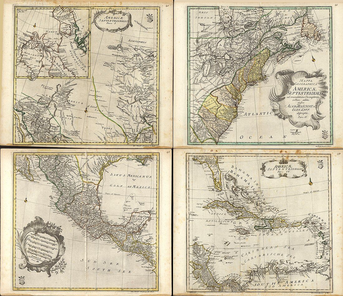 Maps of North America,1760