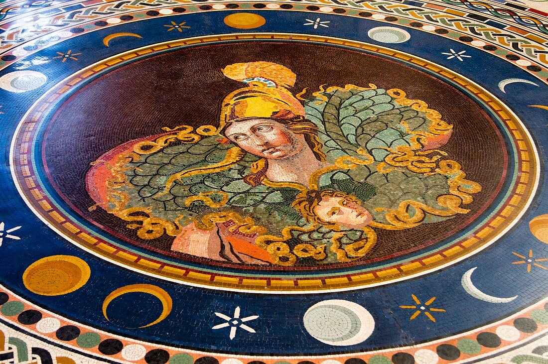 Marble mosaic In Vatican Museum