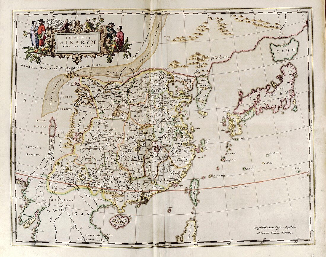 Map of China,17th century