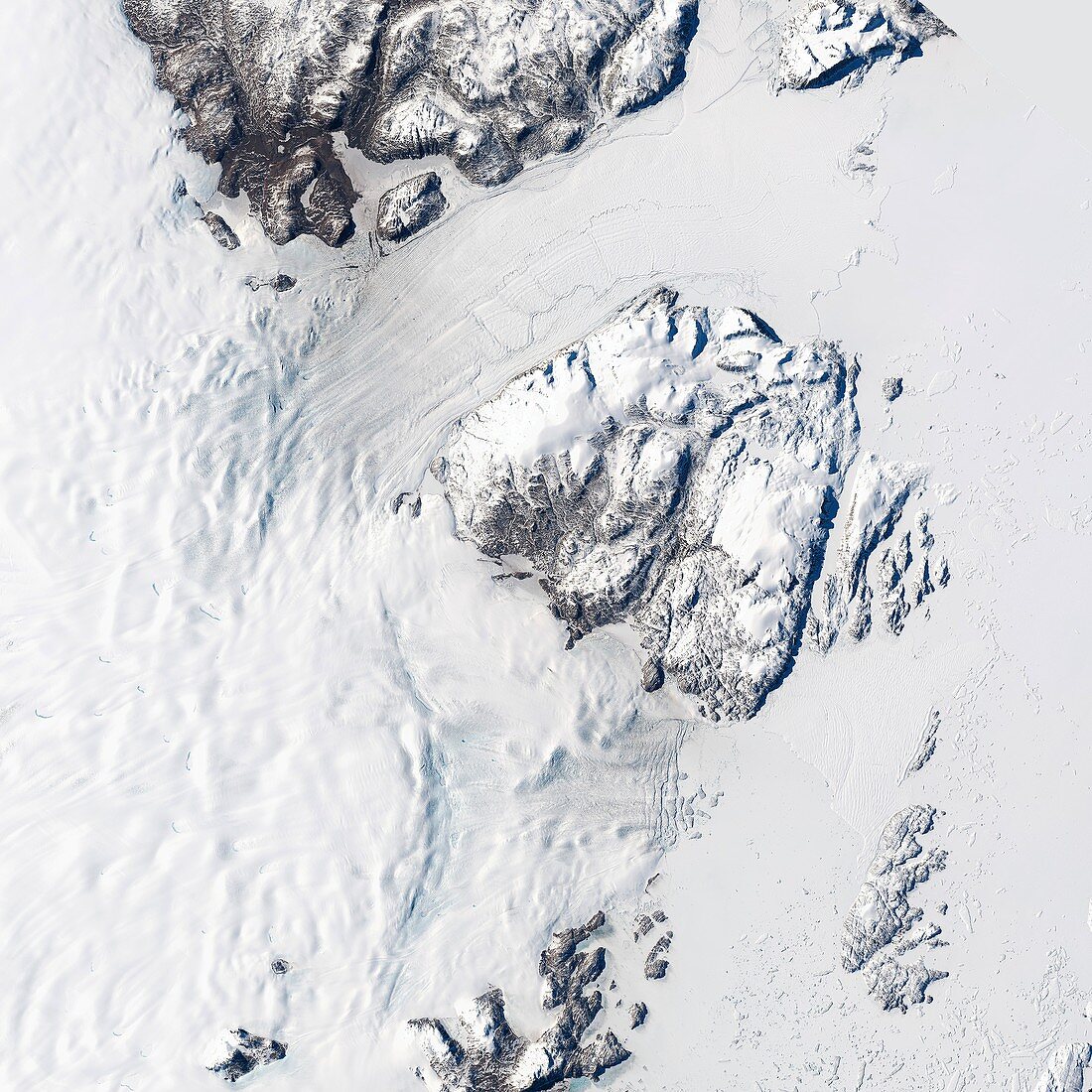 Melting Greenland glaciers,August 2014