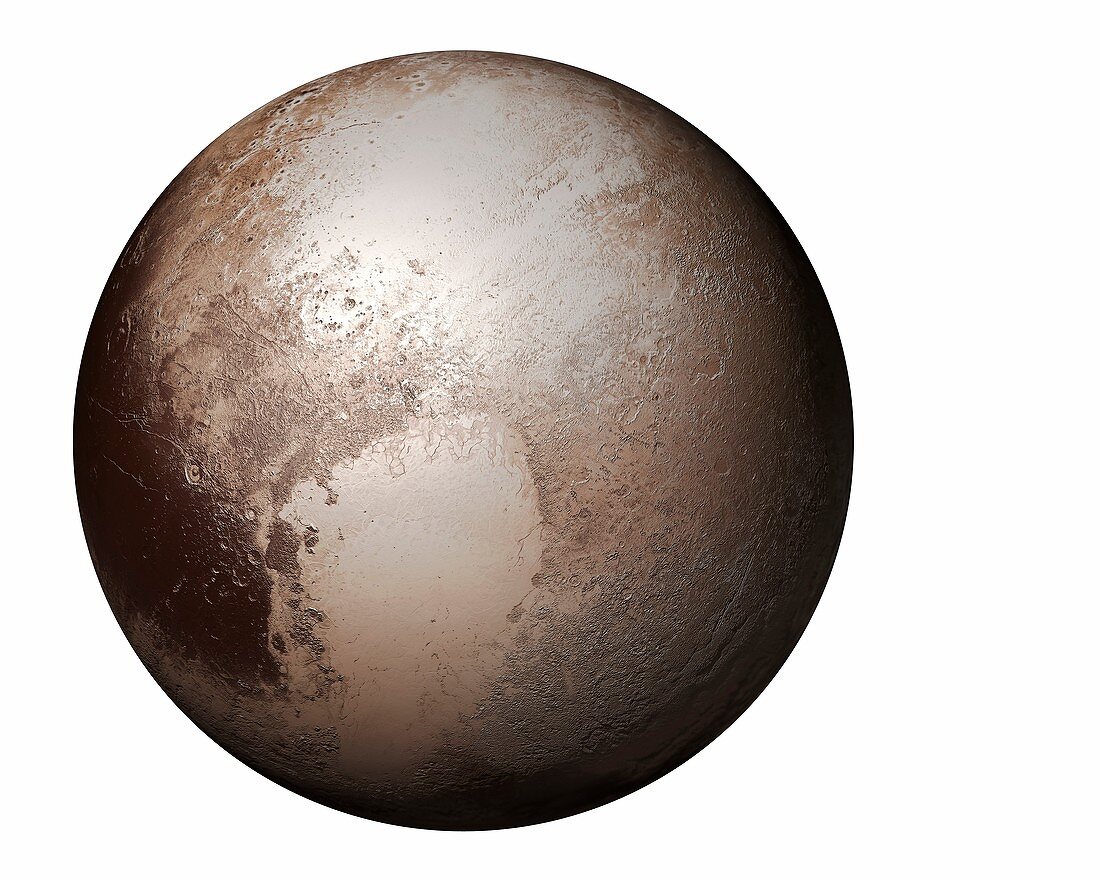 Pluto from space,illustration
