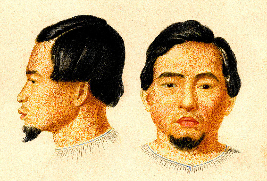 Malay man,19th Century illustration