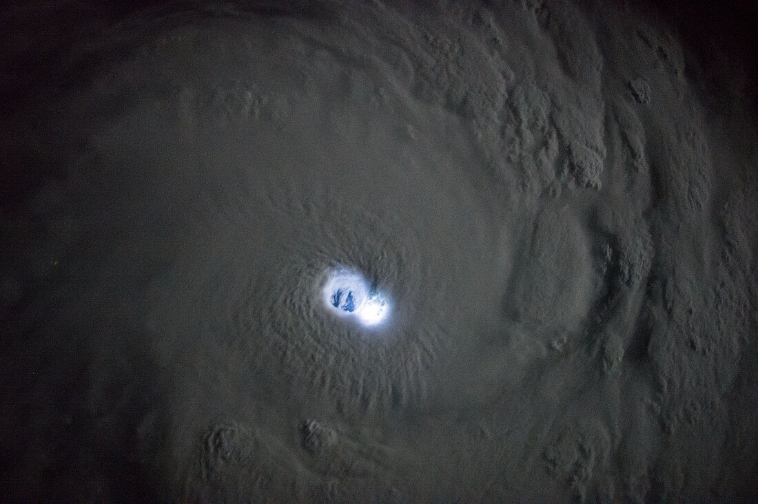 Cyclone Bansi,ISS image