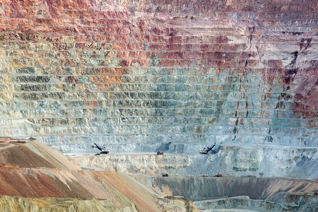 Open-cast copper mine,New Mexico,USA
