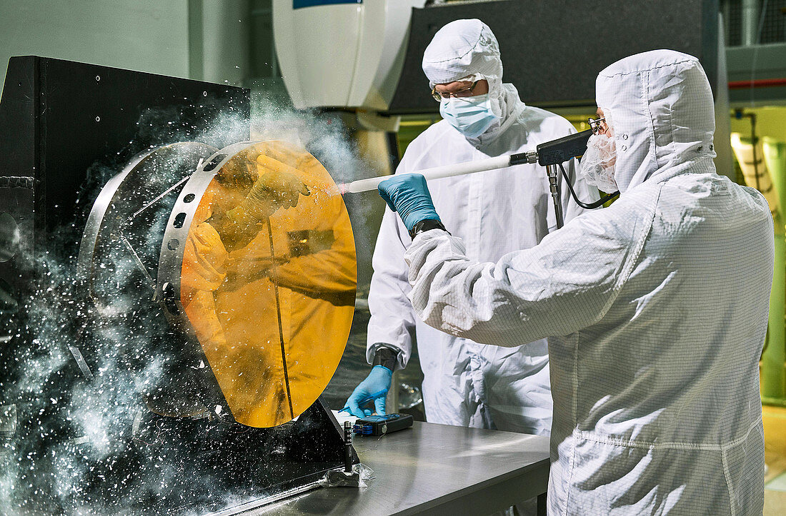 James Webb Space Telescope cleaning