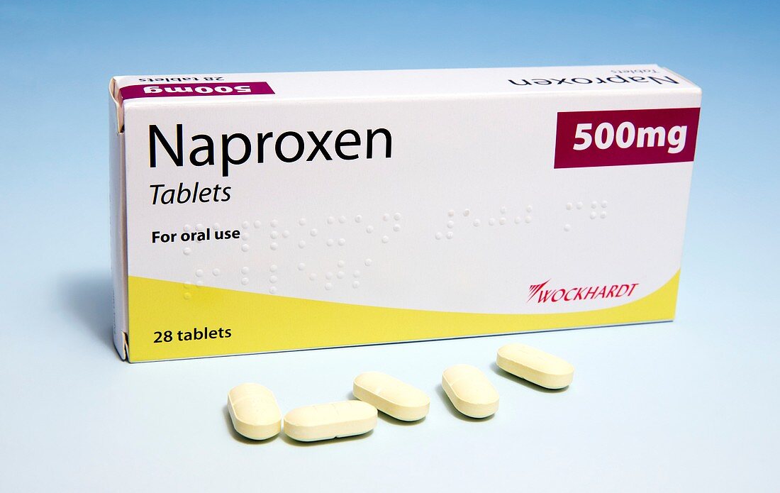 Naproxen anti-inflammatory tablets