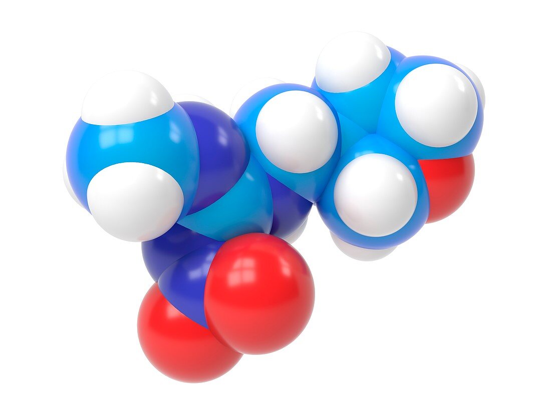 Dinotefuran molecule,Illustration
