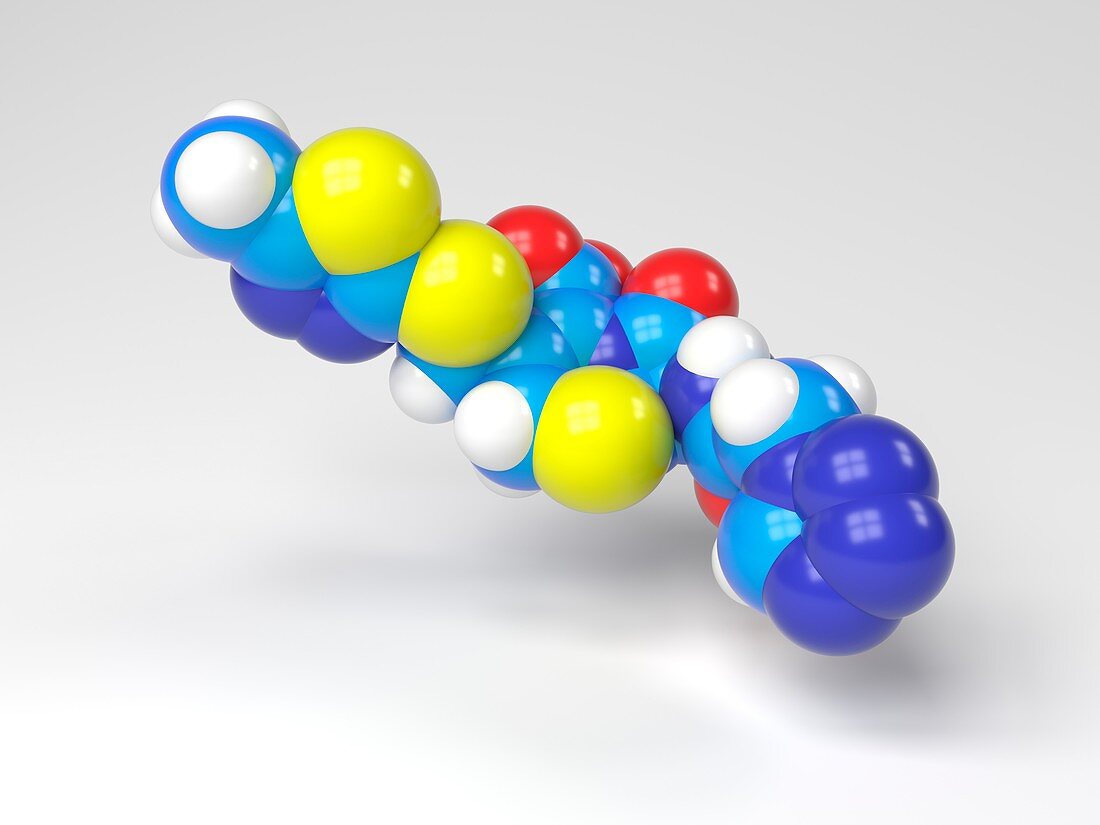 Cefazolin molecule,Illustration