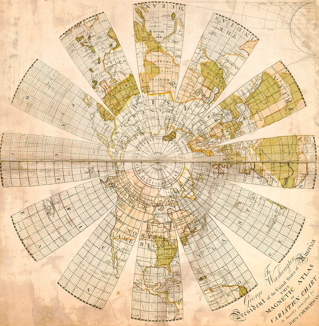 Map of the Northern Hemisphere,1790