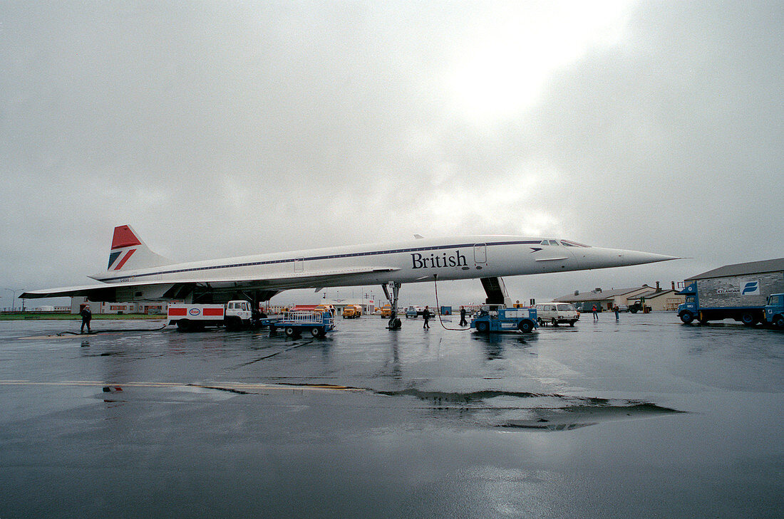 Concorde refuelling,1977