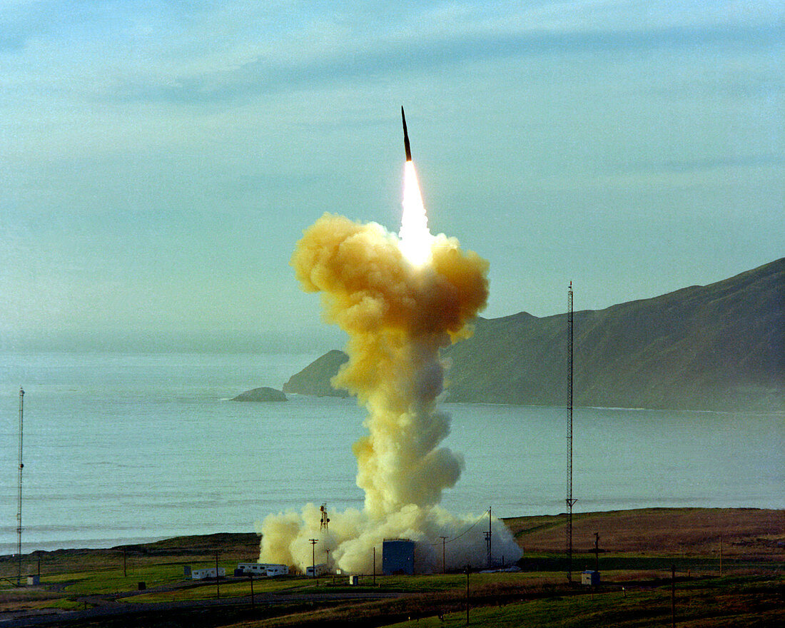Minuteman nuclear missile launch,1981