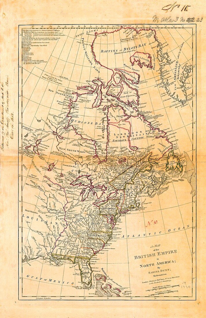 British North America,1774