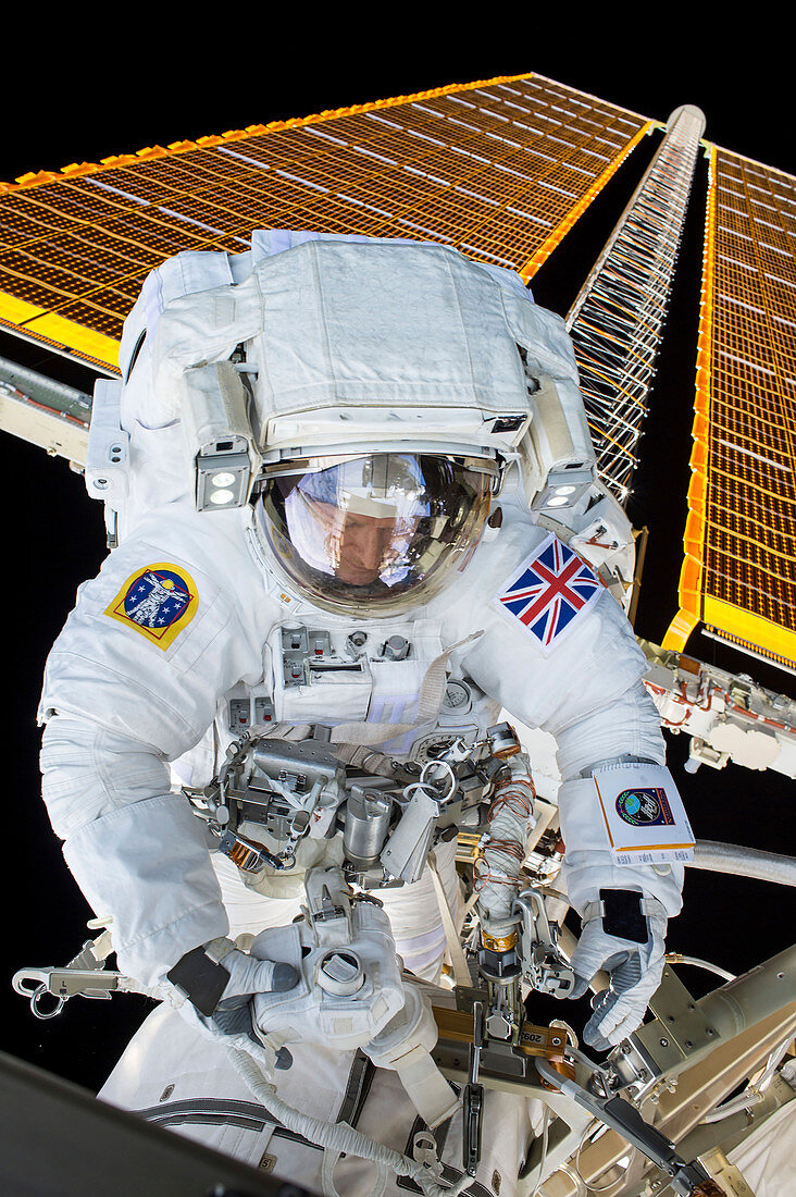 Tim Peake's spacewalk,2016