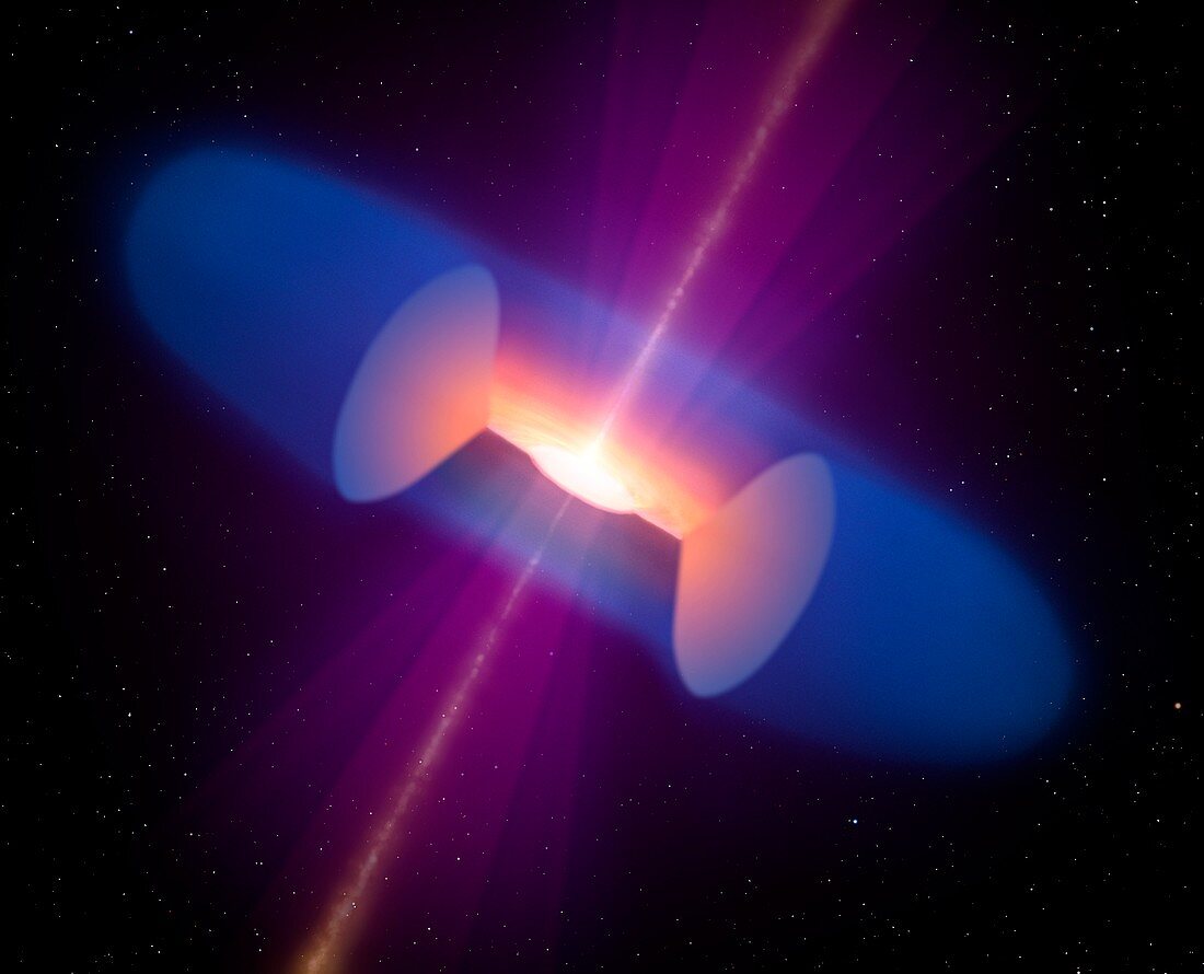 Artwork of an Active Galactic Nucleus