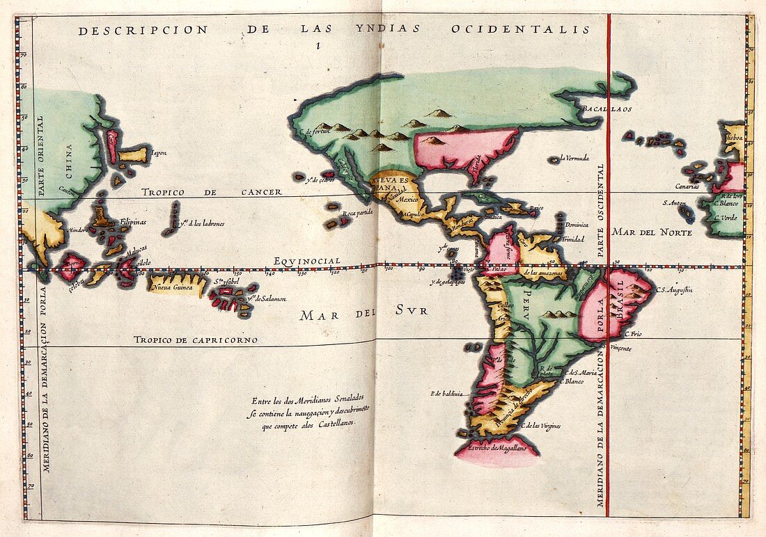 East and West Indies,1622 atlas