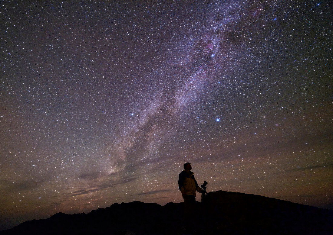 Milky Way and photographer