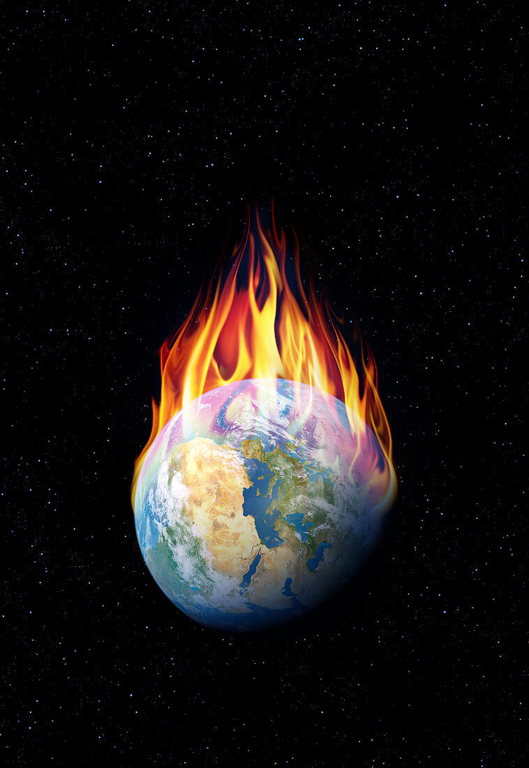 Global warming,conceptual illustration