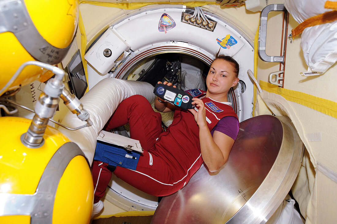 Yelena Serova,cosmonaut in the ISS