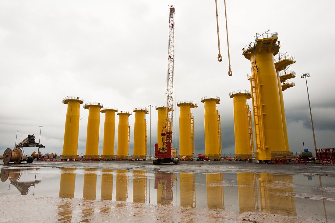 Pieces for the Walney Offshore windfarm