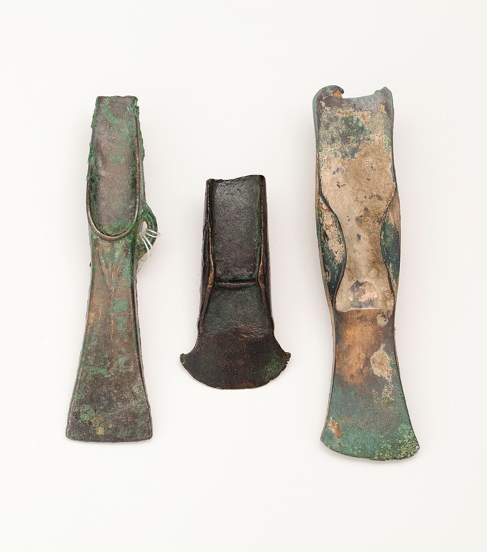 Three styles Europe Bronze palstave axe