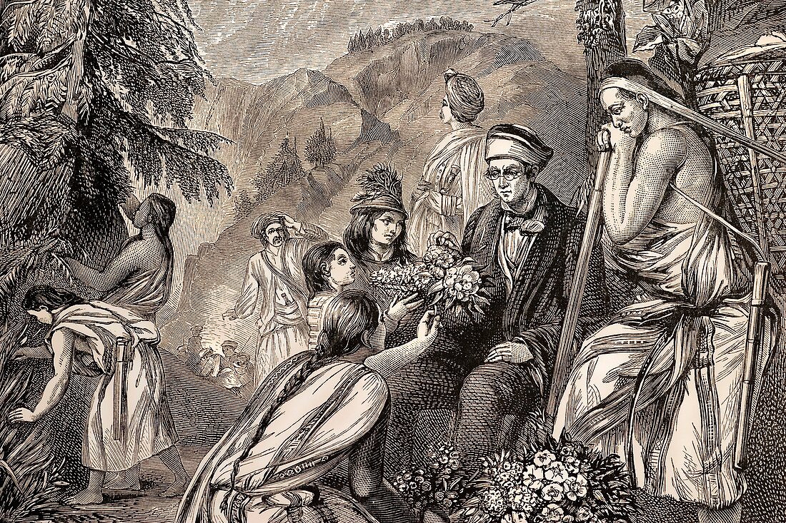 1845 Sir Joseph Hooker Botanist Himalayas
