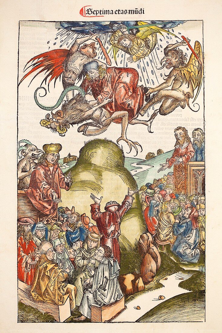 1493 Nuremberg Chronicle Simon the magus