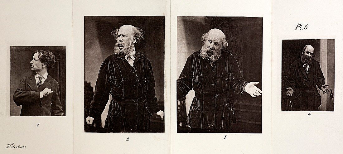 1872 Darwin Emotions Indignant Heliotype
