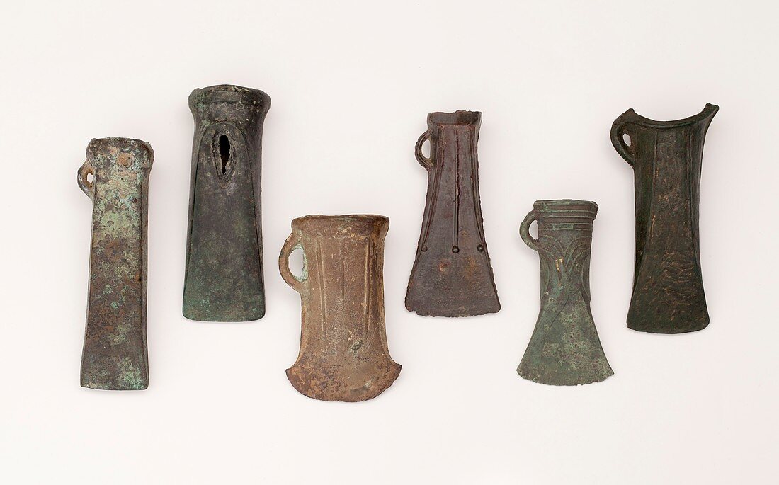 Examples of late bronze age socketed axes
