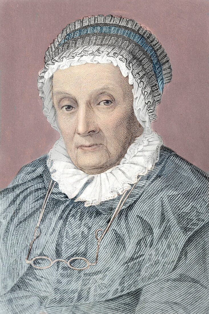 1848 Portrait of Caroline Herschel colour