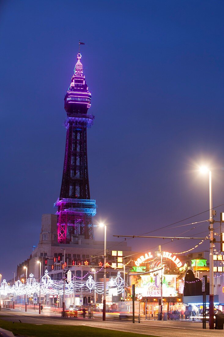 Blackpool Tower illuminated