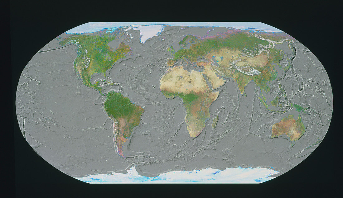GeoSphere map of ocean floor