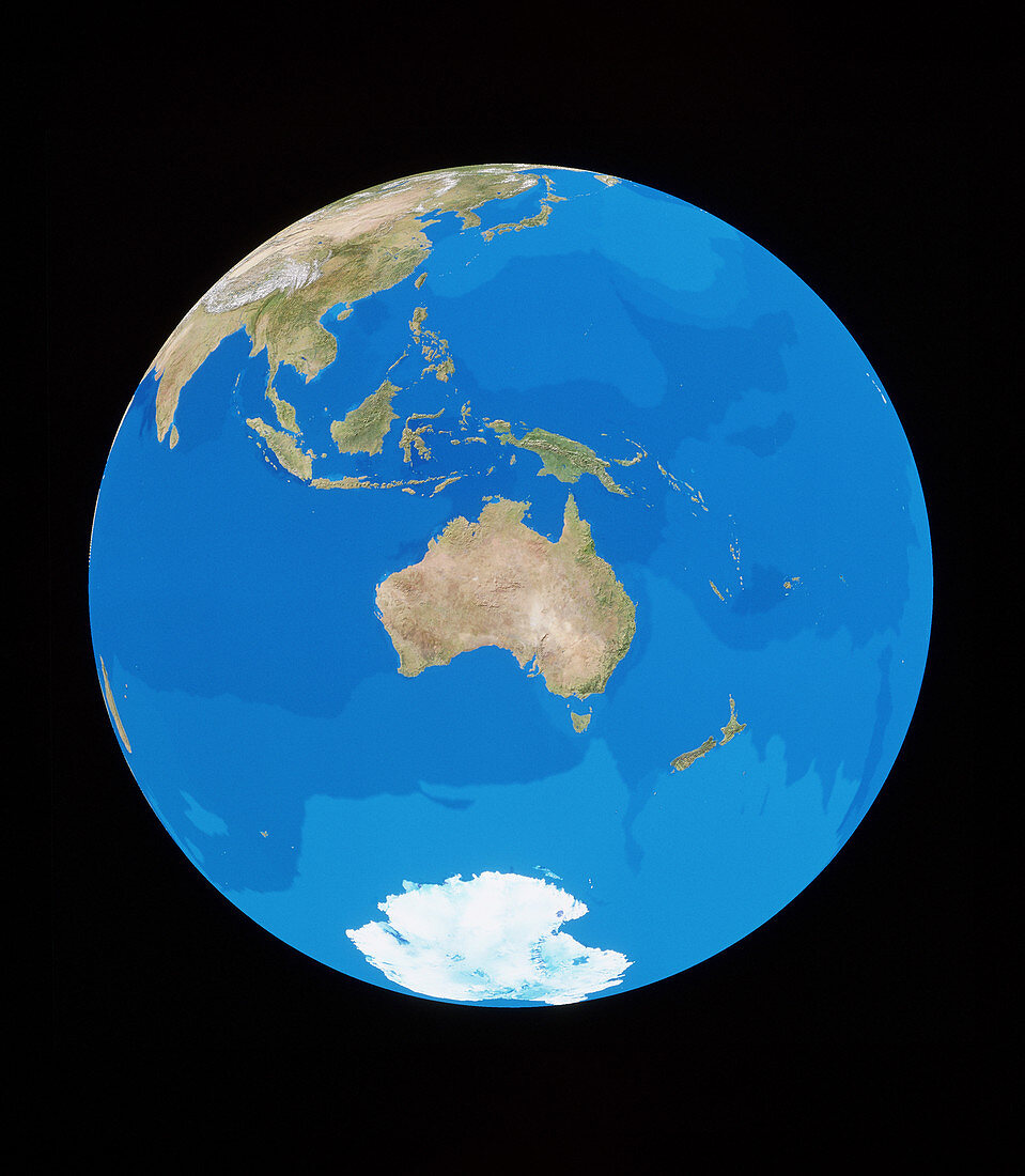 The whole Earth,centred on Australia