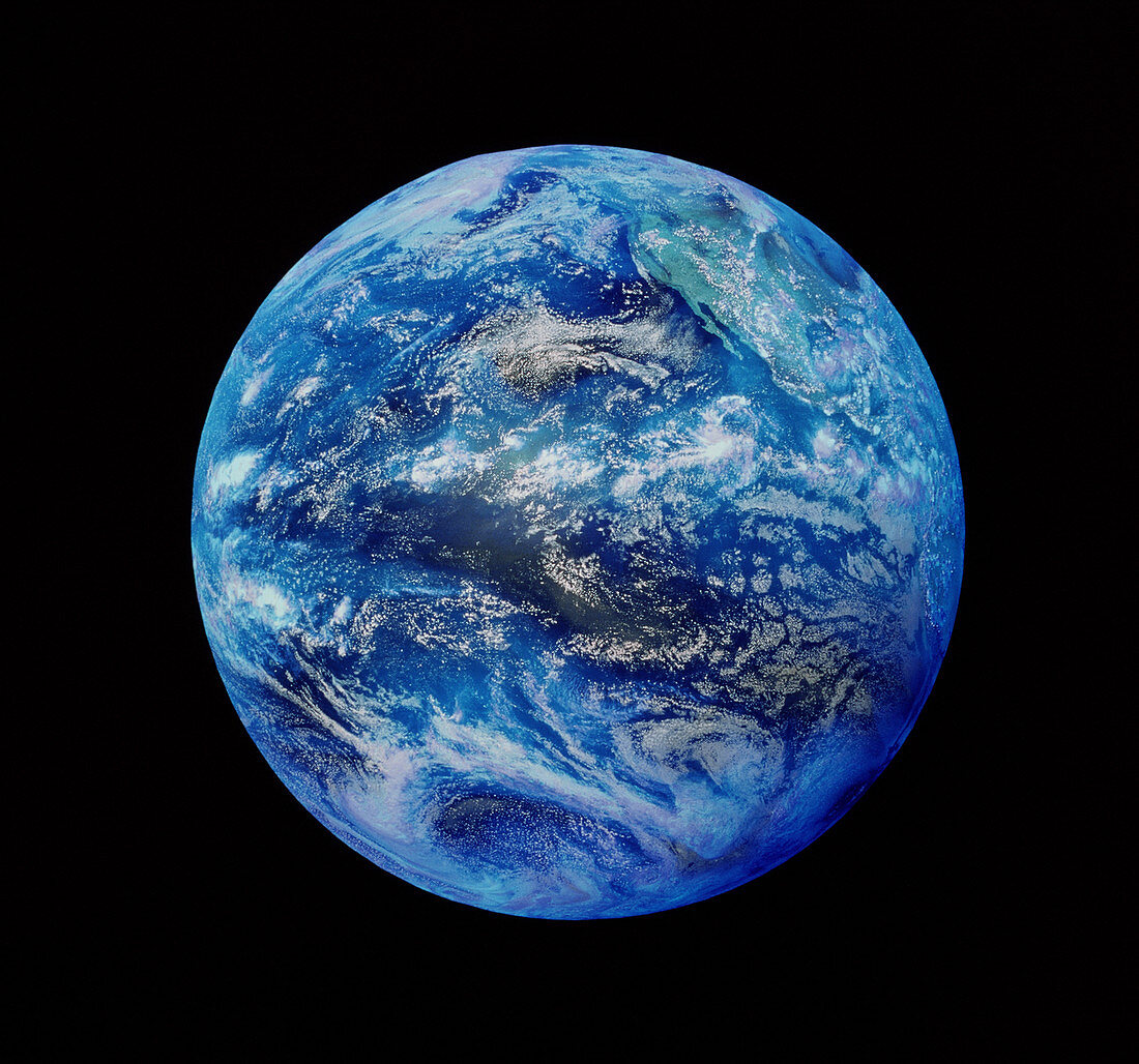 Earth centred on the Pacific Ocean