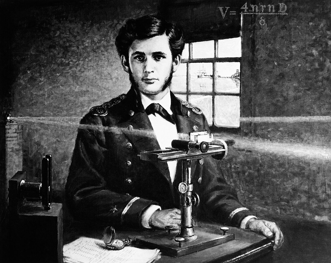 Michelson and his interferometer,1870s